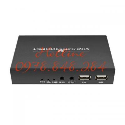 Bộ kết nối HDMI có dây HT129 4Kx2K@60Hz 100m KVM IR mở rộng