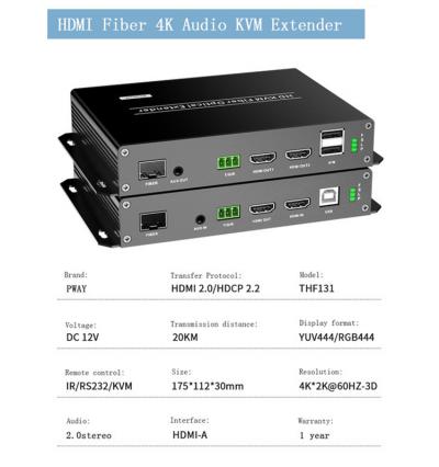 Bộ kết nối HDMI có dây THF131 IR Single Mode cáp quang 20KM