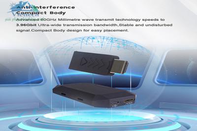 Bộ thu phát HDMI Không dây HT244W Plus 4K 5m dải tần 60GHz chính hãng - Điện thoại máy tính sang TVcc