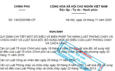 Nghị định số 136/2020/NĐ-CP có hiệu lực từ ngày 10/01/2021